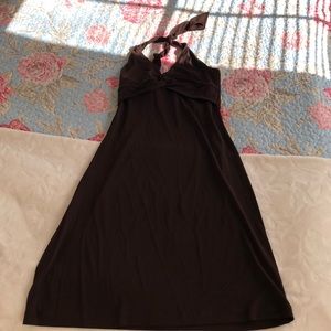 BCBG Brown Halter Dress |XSP|